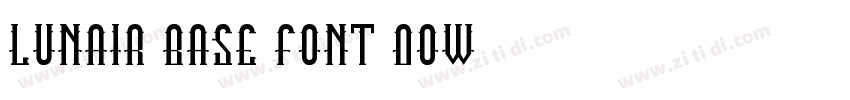 Lunair Base font dow字体转换